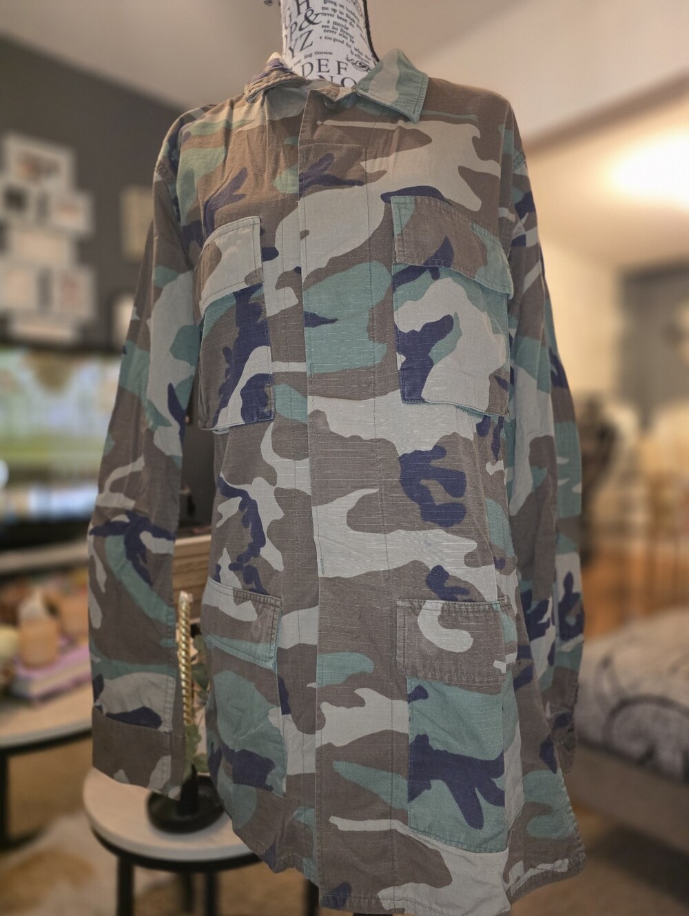 Camo Utility Jacket  And Pants Set- Green & Brown Camouflage